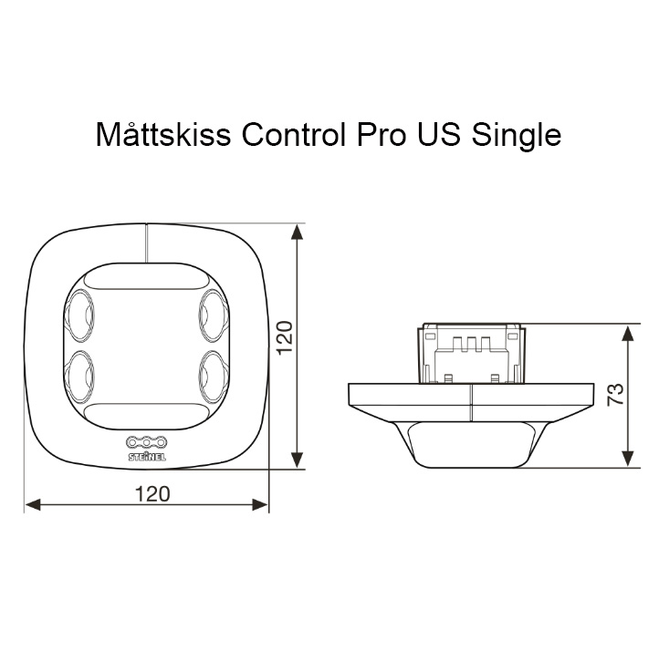 Måttskiss Control Pro US Dual