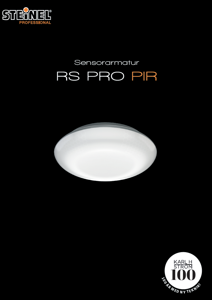 Broschyr Sensorarmatur RS PRO PIR 