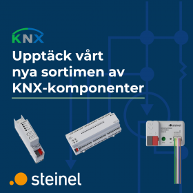 Upptäck vårt nya sortiment av KNX-komponenter
