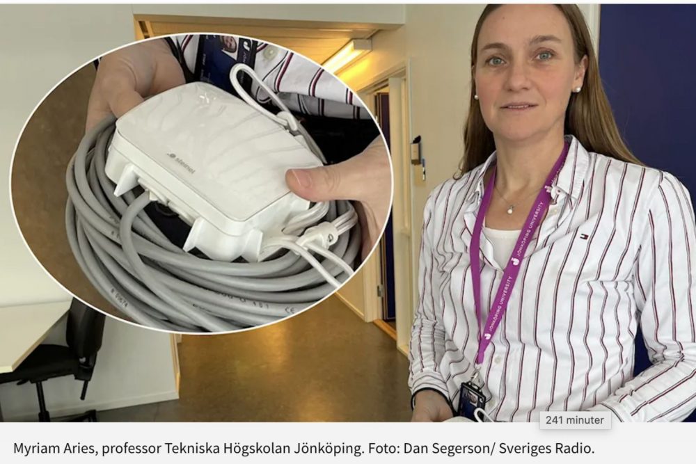 Myriam Aries, professor Tekniska Högskolan Jönköping. Foto: Dan Segerson/ Sveriges Radio.